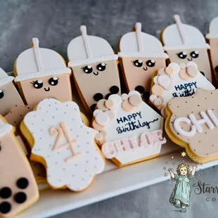 Bubble tea cookies