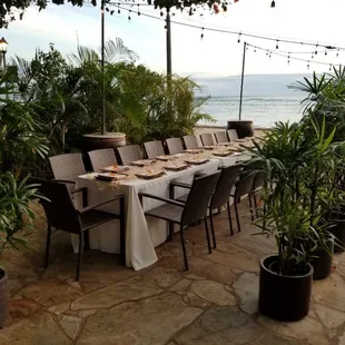 Our "Intimate Dinner" is available at our exclusive beachfront venue, Barefoot Beach Cafe, on the beach at the Diamond Head end of Waikiki