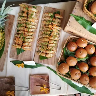 From Our Pau Hana + Reception Menu