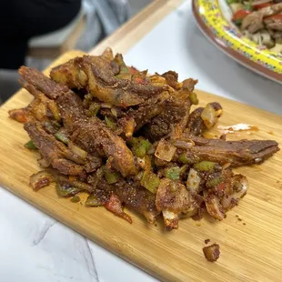 Crispy fatty lamb