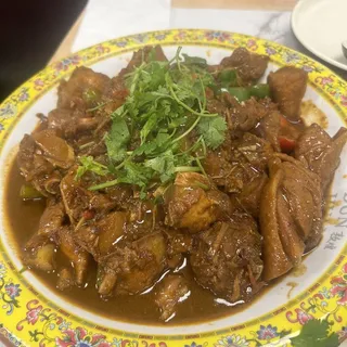 Big Plate Chicken W/Wide Noodles(Spicy X2)