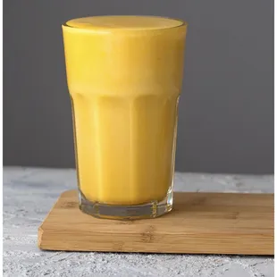 a glass of orange juice