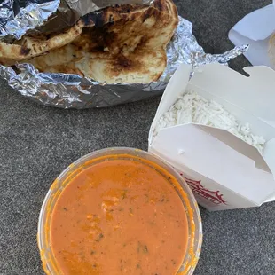 7/22/2022 - Chicken tika , garlic naan and rice