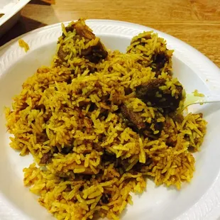 Goat Biryani with cashews