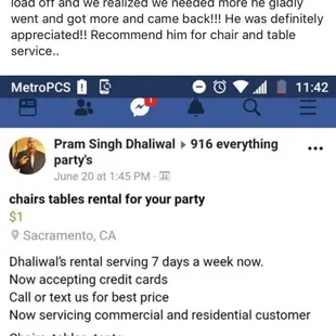 A review from a customer