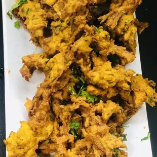 a plate of fried food