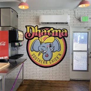 a sign for a restaurant