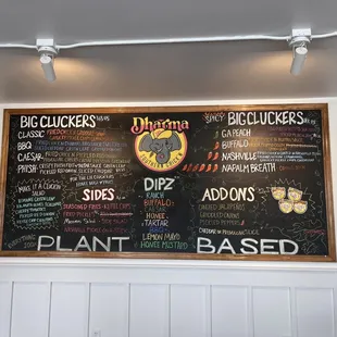 Dharma&apos;s full menu