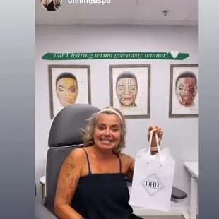 How lucky can a girl be!!  Best injector Megan, one of the best places my happy place DHH medspa and also a winner in their ruffle!!