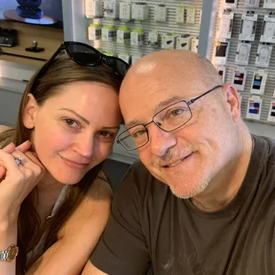 My face with no makeup with my husband