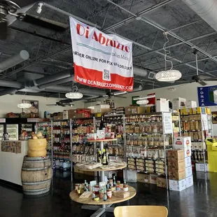 Rows of specialty items