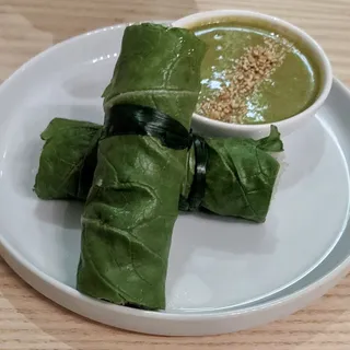 Baby Mustard Leaf Roll / Cuon Diep (Vegan)