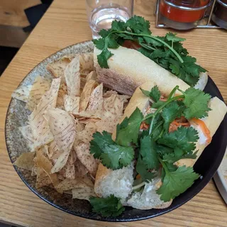 Banh Mi Chay - Fried Tofu and Mushroom Pate Banh Mi Fried Tofu and Mushroom Pate