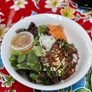 Fried Fish Sausage Vermicelli Bowl / Bun Cha Ca