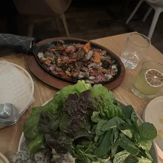 Mushroom Wrap Meal / Nam Cuon (Vegetarian)