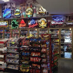 The entire store is filled with these cool neon lights