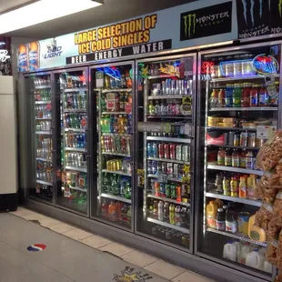 Such a wide variety of energy drinks, etc