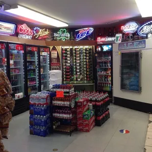 There's neon lights everywhere!