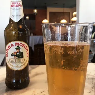 Italian craft bottled beer