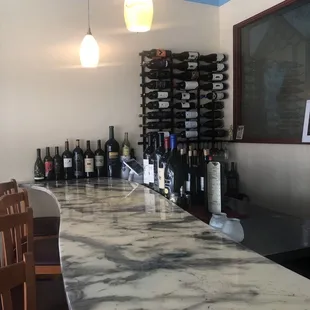 Wine bar - great service. Found a good central coast cab