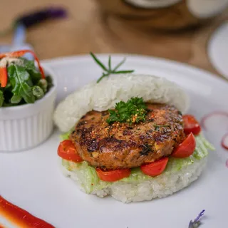 Basil Sticky Rice Burger