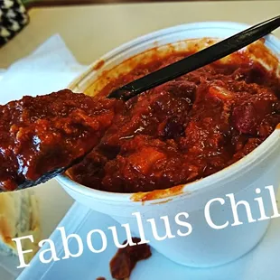 a bowl of chili