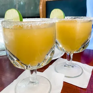 Freshly made Mango Margaritas