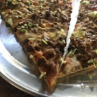 Taco pizza