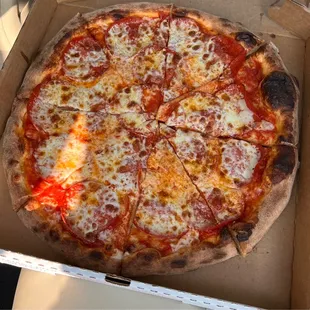 a pizza in a box
