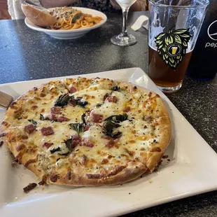 The &quot;Ricotta Try It Pizza&quot; 8&quot; thin crust.