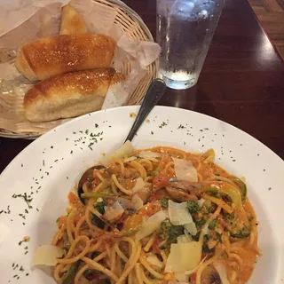 Pepper, Broccoli and Mushroom Primavera