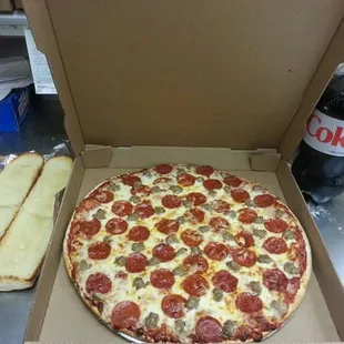 Tuesdays: $20 deal includes Large 16&quot; Pizza, Garlic Bread &amp; 2 Liter Soda