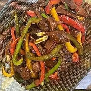 beef and peppers