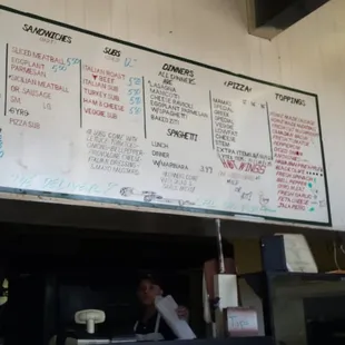 Menu board