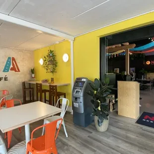 the interior of the restaurant