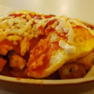 The only spoon was this small stir spoon