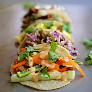 One of our flagship fusion tacos - The Bahn Mi