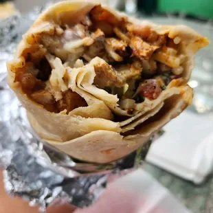 Chickenitza burrito