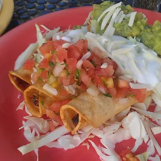 3 Shrimp & Crab Flautas