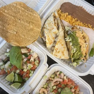 Shrimp Meat Tostada