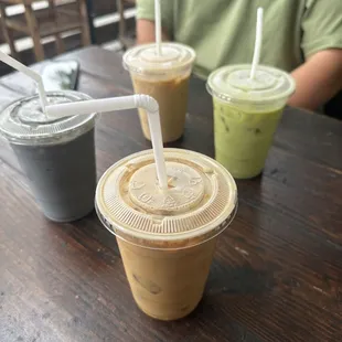 Mazapan Latte, Horchata Matcha Latte, Carmelo Latte, La Muerte Latte