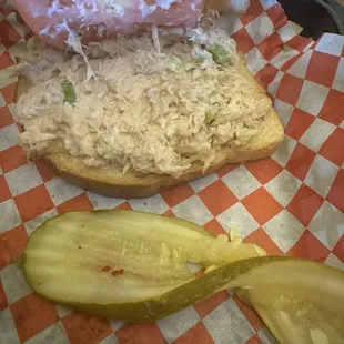 Inside Half of the crab melt