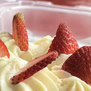 strawberries and whipped cream