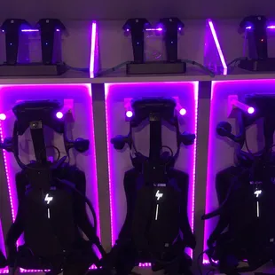 High-quality VR gear and large play area for an experience you cannot have at home!