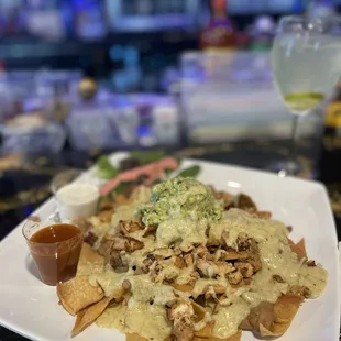 Nachos with chicken