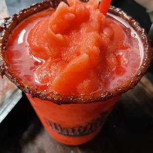 a close up of a drink