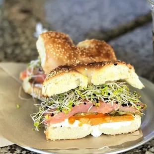 bagels, bagel, food