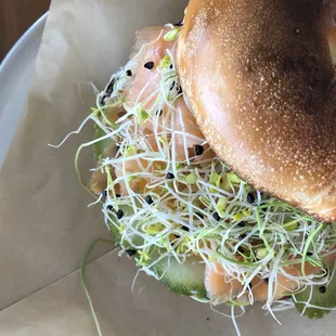 food, bagels, bagel