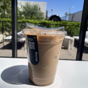 Chai iced with oat milk