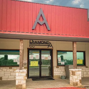 Diamond A Goss BBQ storefront!